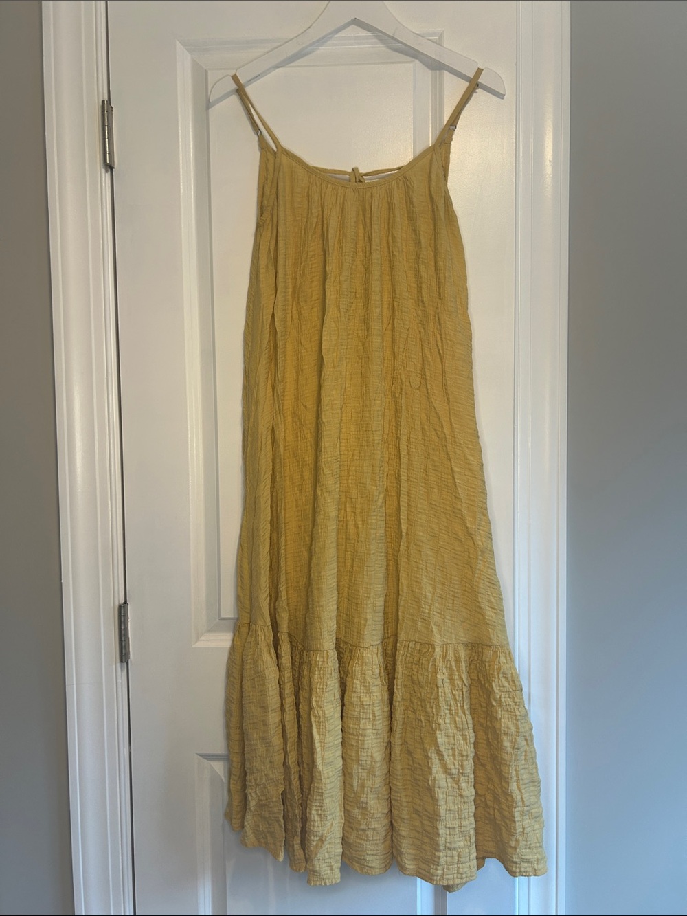 vestique Women’s Mustard Yellow Sleeveless Maxi Dress